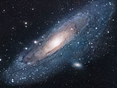 A photo of the Andromeda Galaxy